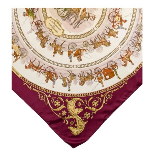 ERMES CARRÉ 90 LA PROMENADE DE LONGCHAMPS Silk Scarf - Picture 2 of 8